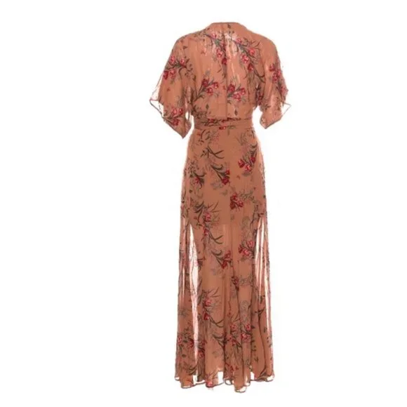 Reformation Winslow Cecile Maxi Kimono Dress XS